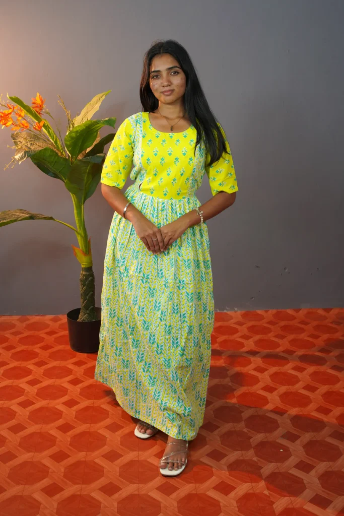 Cotton maxi yellow