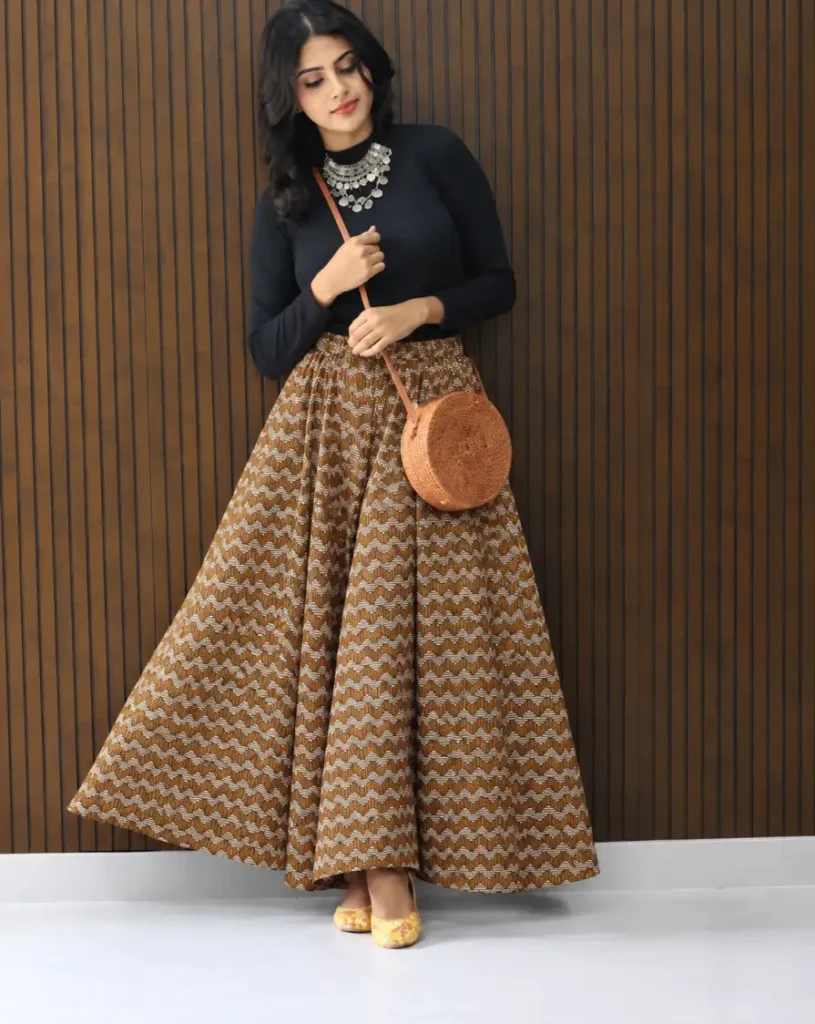 Brown Wave Print