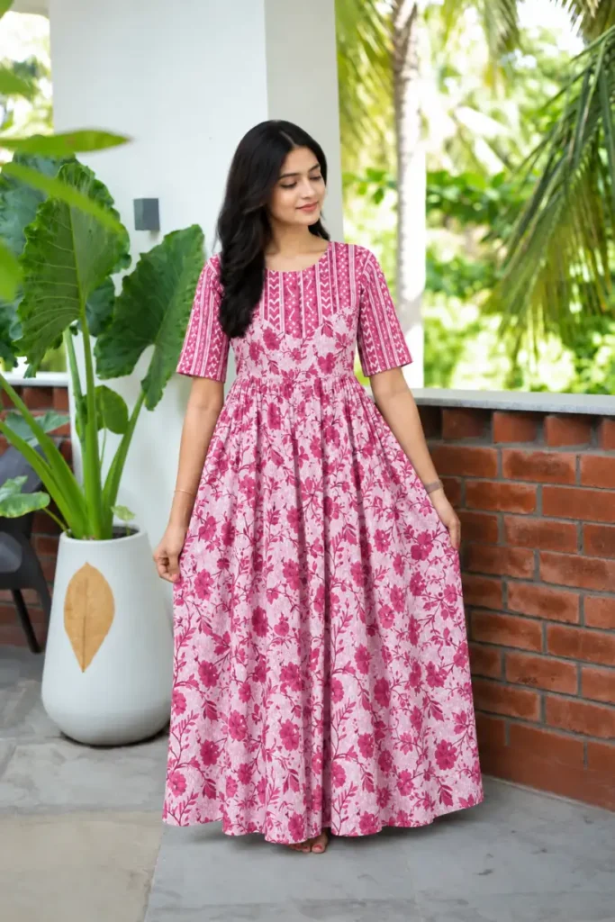 Pink Floral Print.